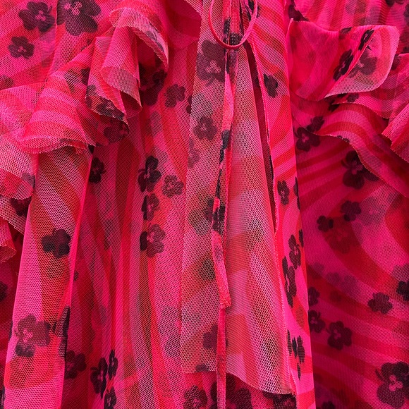 Philosophy di Lorenzo Serafini Pink Floral Ruffle Mini Dress - Unworn - Picture 9 of 9